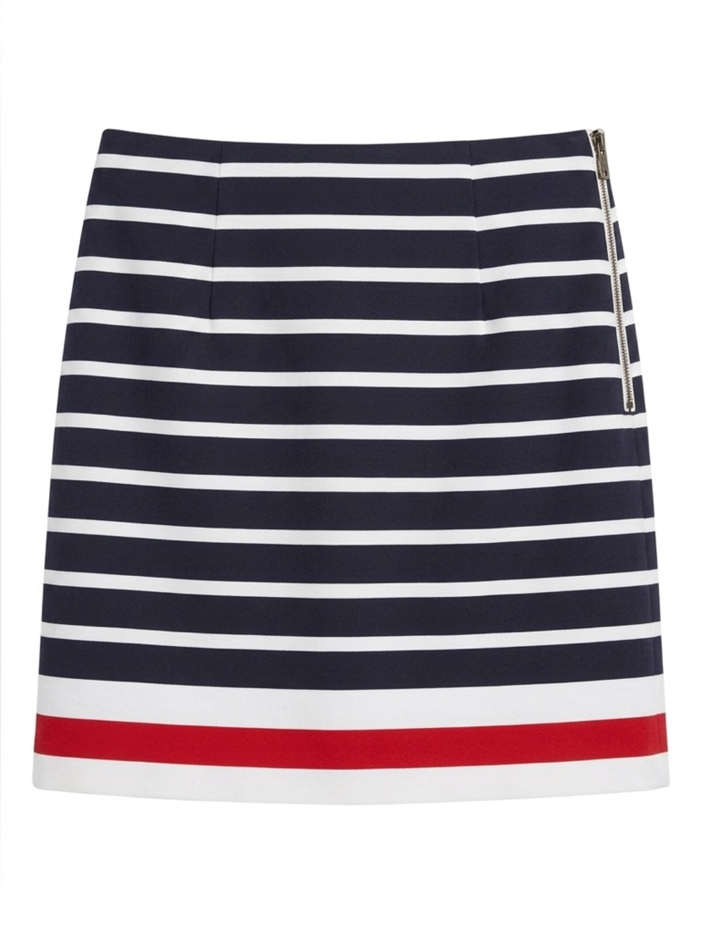 Banana Republic Navy, White & Red Striped Mini Skirt